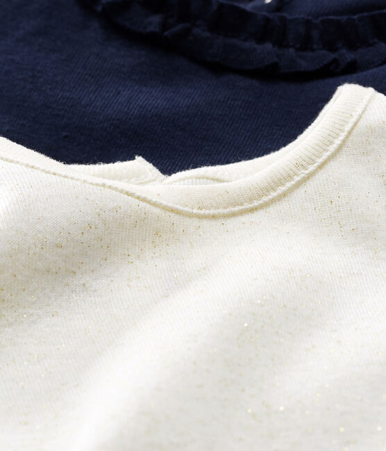 Lot de 2 tee shirts manches longues bébé fille variante 2