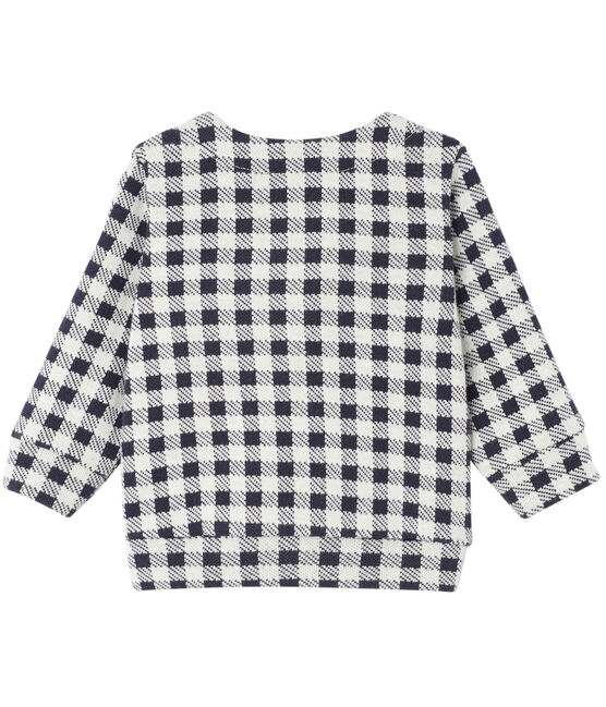 Cardigan bébé fille à carreaux vichy bleu SMOKING/beige COQUILLE