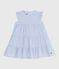 Robe sans manche en popeline rayée bébé BLEU/ MULTICO
