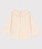 Gevlamde blouse met lange mouwen in jersey voor baby's ecru AVALANCHE