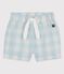 Popeline vichy babyshort BOLDAIR/ MARSHMALLOW