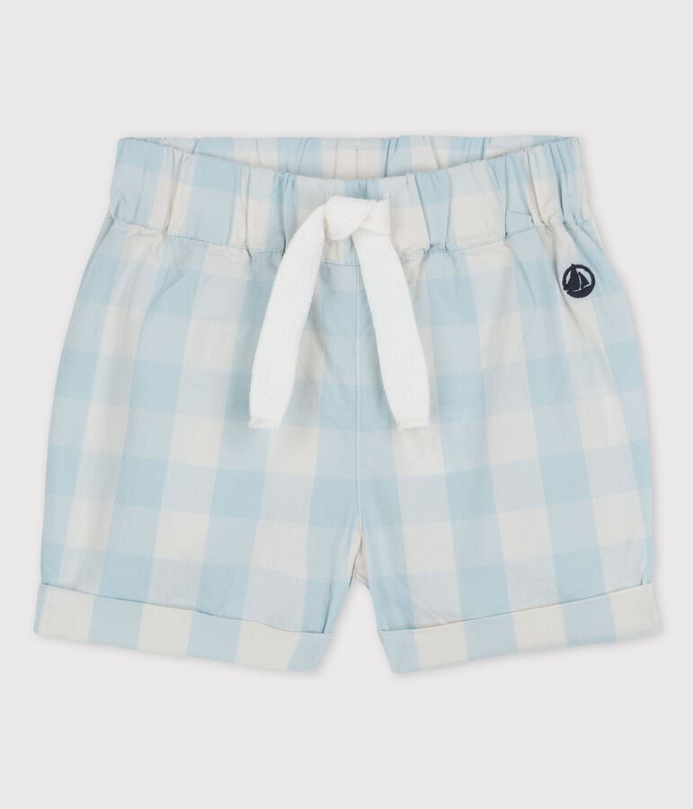 Popeline vichy babyshort BOLDAIR/wit