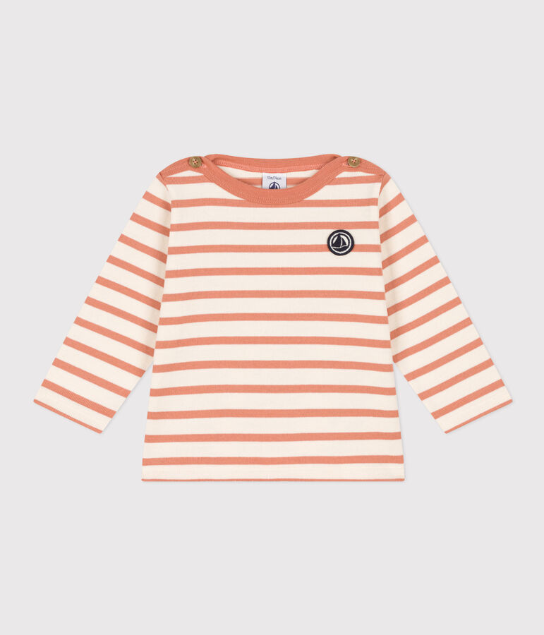 Marini&egrave;re en jersey &eacute;pais b&eacute;b&eacute; &eacute;cru/rose