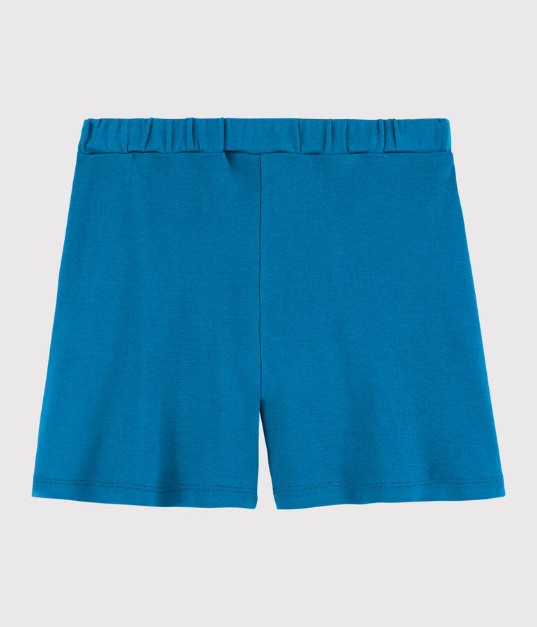 Katoenen short voor meisjes blauw