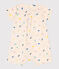 Tuinbroek met print in popeline voor baby's wit AVALANCHE/ MULTICO