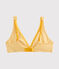Soutien-gorge triangle femme jaune BOUDOR/blanc MARSHMALLOW