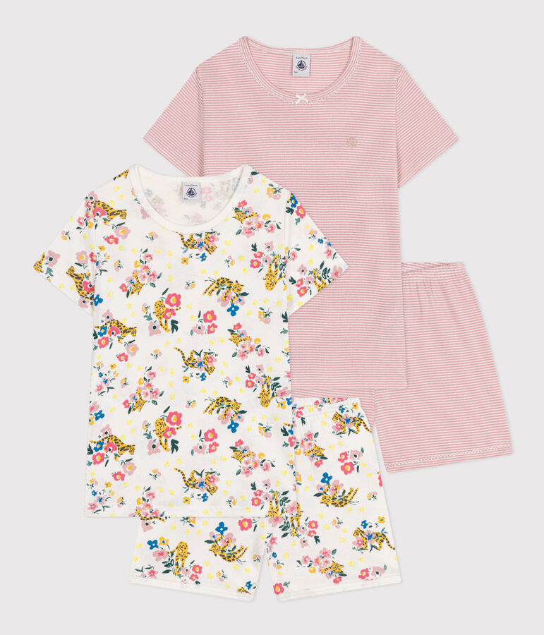 Lot de 2 pyjamas short en coton enfant multicouleur