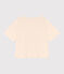 LE BOXY, wijd katoenen T-shirt voor dames ecru AVALANCHE