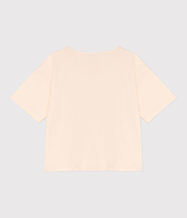 T-shirt LE BOXY large en coton Femme &eacute;cru