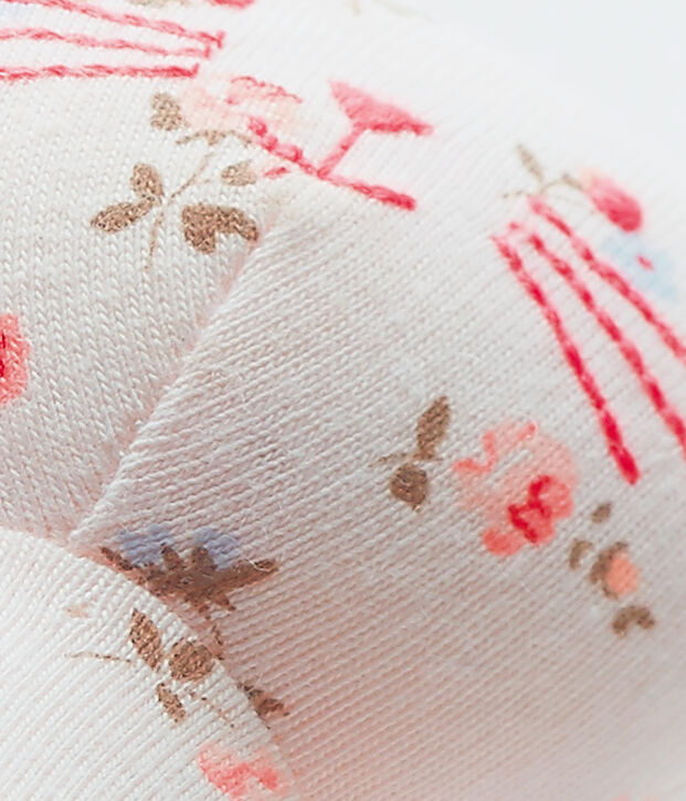 Doudou lapin b&eacute;b&eacute; mixte imprim&eacute; roze/multicouleur