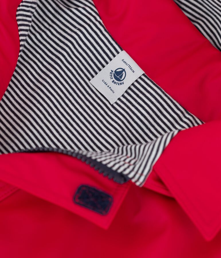 ICONISCHE OLIEJAS VAN GERECYCLEDE STOF VOOR MEISJES/JONGENS rood