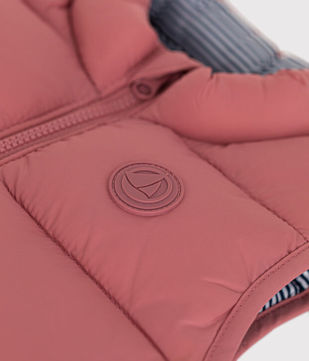 Gewatteerde bodywarmer voor baby's roze