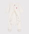 UNISEKS BODYJAMA VAN VELOURS wit MARSHMALLOW