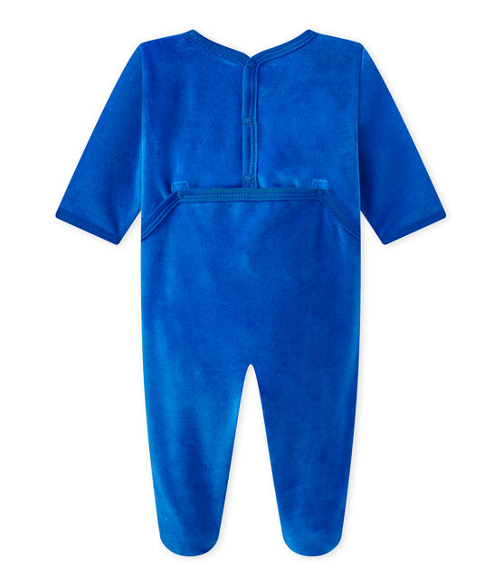 Dors bien bébé en velours bleu PERSE