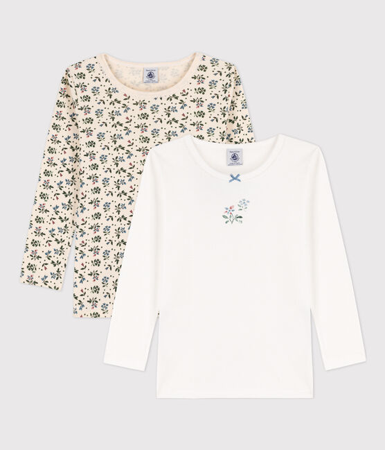 Set van 2 T-shirts met lange mouwen voor meisjes in katoen variante 2