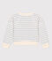 Sweatshirt en coton enfant fille / garçon blanc AVALANCHE/ SKY CHINE