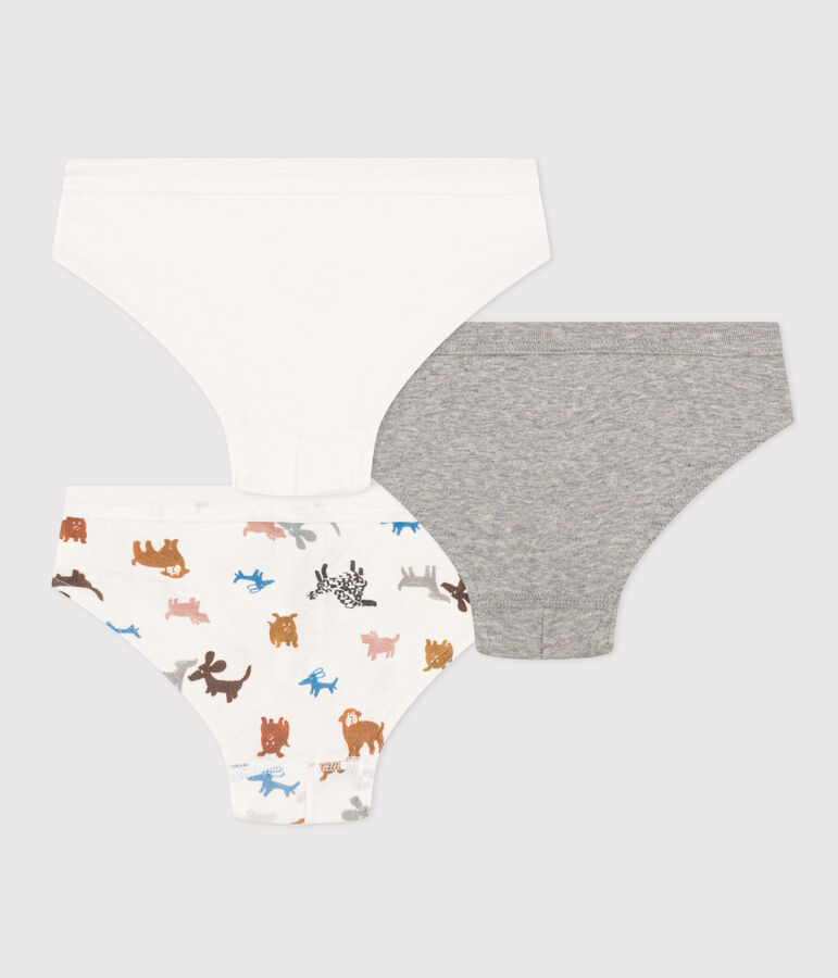 Lot de 3 slips chien en coton petit gar&ccedil;on variante 1