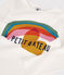 Katoenen meisjes t-shirt met lange mouwen wit MARSHMALLOW