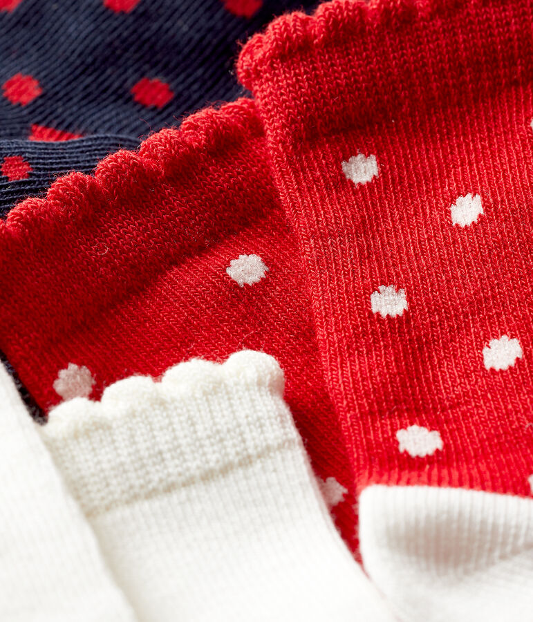Lot de 3 paires de chaussettes b&eacute;b&eacute; fille variante 1