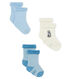 Lot composé de 3 paires de chaussettes en éponge, moelleuses et confortables.