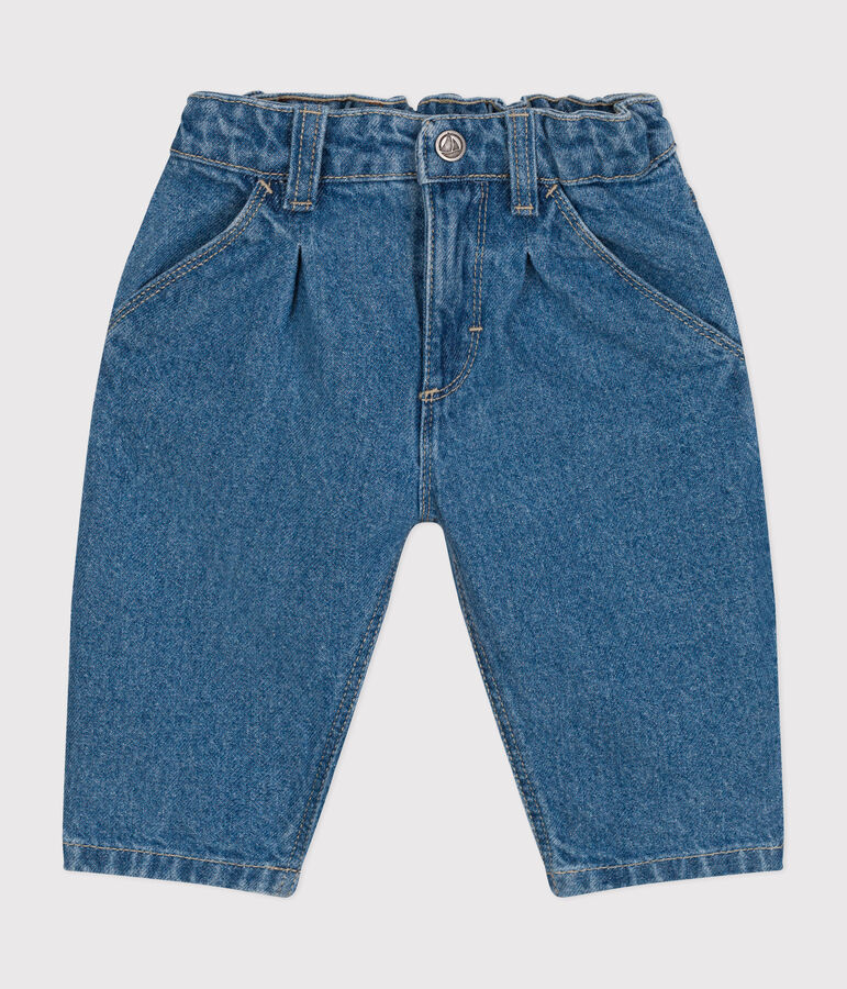 Pantalon en denim b&eacute;b&eacute; bleu