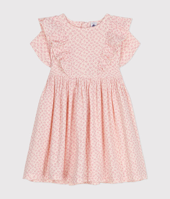 Robe imprimée manches courtes en gaze de coton enfant fille AVALANCHE/ PANTY