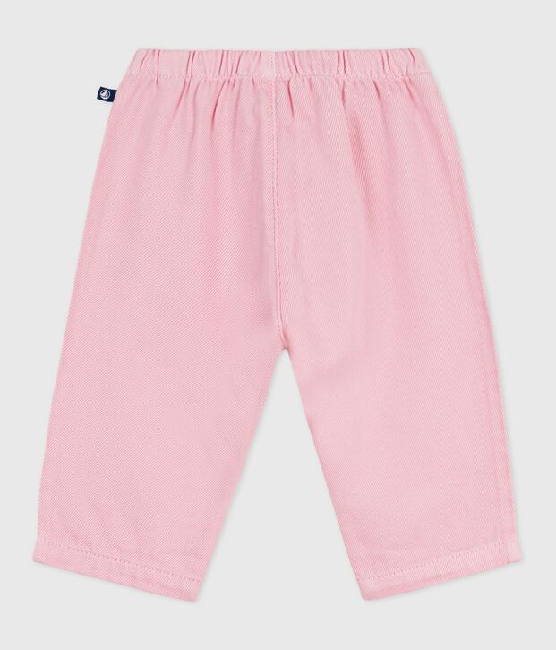 Soepelvallende babybroek van effen katoen MARQUISE