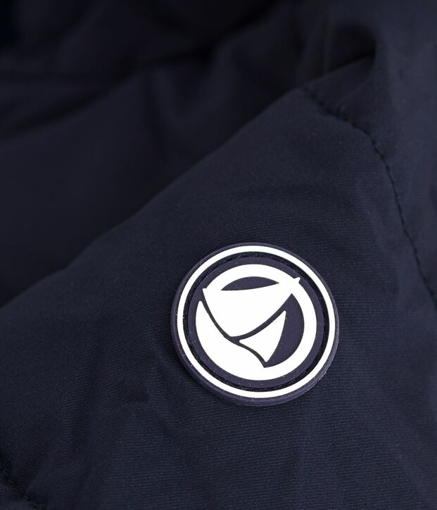 Doudoune b&eacute;b&eacute; en polyester uni bleu