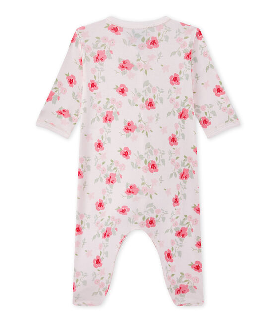 Dors bien bébé fille imprimé fleurs rose VIENNE/blanc MULTICO