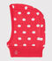 Babycapuchon rood SIGNAL/wit MARSHMALLOW