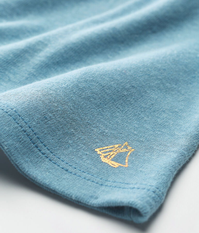 Blouse manches courtes b&eacute;b&eacute; fille en coton/lin FONTAINE