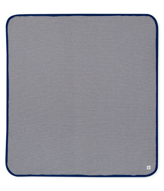 Anti-wave deken blauw SMOKING/wit ECUME