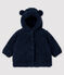 Manteau sherpa bébé fille bleu SMOKING