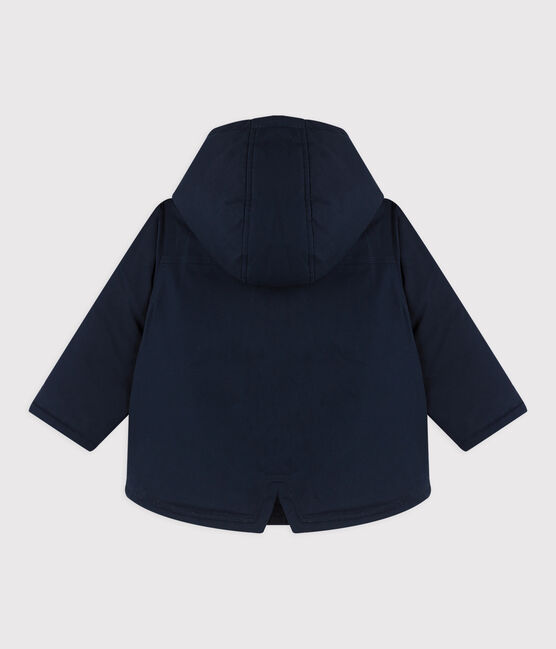 Halflange parka babyjongen blauw SMOKING