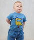 Effen katoenen T-shirt met korte mouwen voor baby's