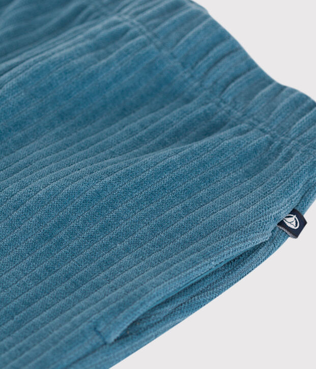 Fluwelen broek voor baby's blauw