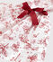 Robe manches courtes en popeline enfant fille blanc MARSHMALLOW/rouge TERKUIT