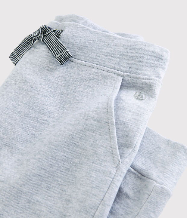 Molton joggingbroek voor jongens grijs