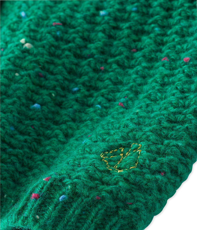 Cardigan in wolmix voor babymeisjes groen