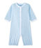 Uniseks 2-in-1 combizak blauw TOUDOU/wit ECUME