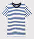 T-shirt col rond iconique en coton Femme