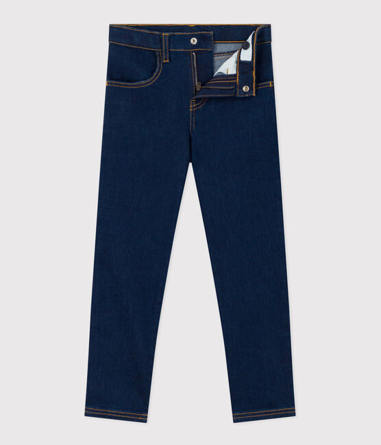 Pantalon slim en denim enfant fille bleu DENIM BRUT