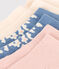 3 paires de chaussettes en coton fleurs enfant variante 1