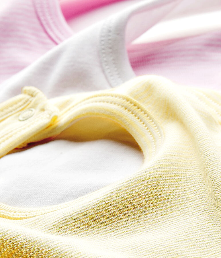 Lot de 3 bavoirs b&eacute;b&eacute; blanc LOT