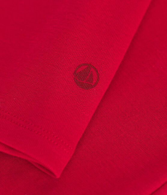 Tee-shirt l'Iconique Col roulé en coton femme rouge CORRIDA