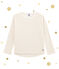 tee-shirtmanches longues blanc MARSHMALLOW/jaune DORE