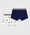 Lot de boxers enfant en coton imprim&eacute; masques multicouleur