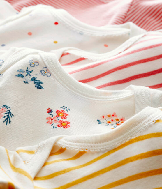 Lot de 5 bodies manches longues bébé fille variante 1