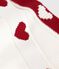 Couverture en coton naissance blanc MARSHMALLOW/rouge TERKUIT