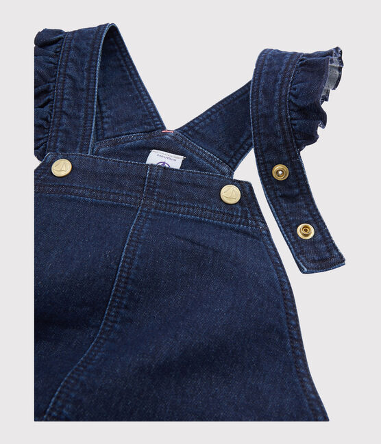 Salopette jurk voor meisjes blauw DENIM BLEU FONCE